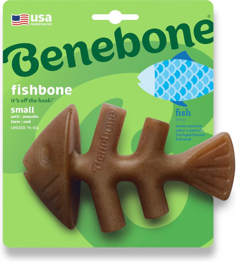 Benebone Fishbone - Small: ca. L 15 x B 9 cm