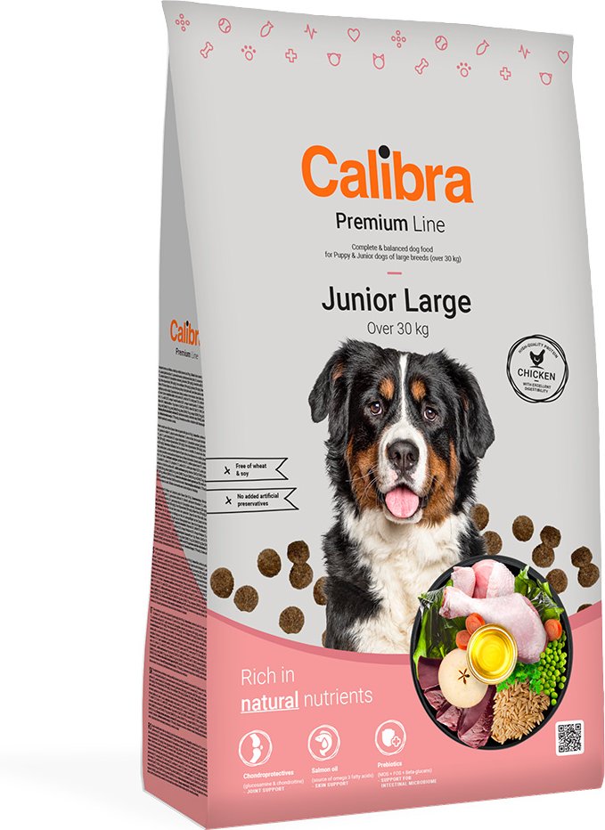 Calibra Dog Premium Line Junior Large Breed Huhn - Sparpaket: 2 x 12 kg