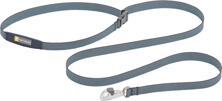 RUFFWEAR Flagline Leine - Basalt Grey, 190 cm lang, 20 mm breit