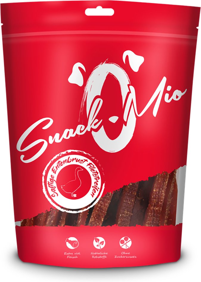 SnackOMio Saftige Entenbrust Filetstreifen - Sparpaket: 4 x 500 g