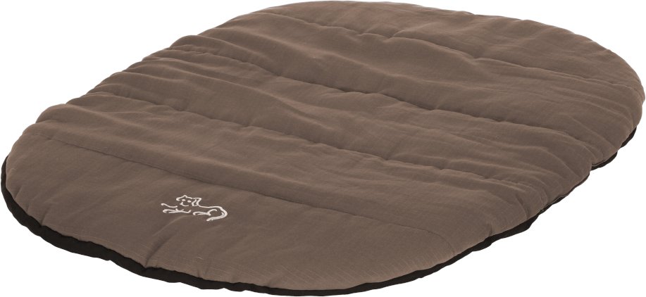 Kerbl Pet Traveller Reisekissen mit Hülle, taupe - L 85 x B 65 x H 3 cm