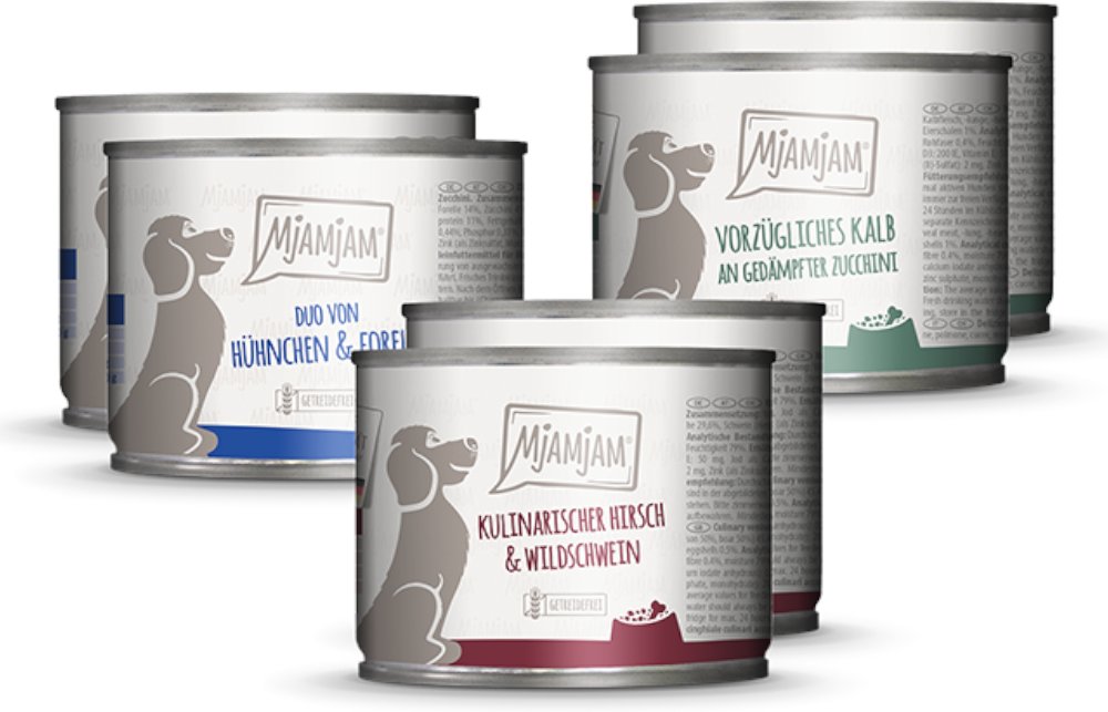 MjAMjAM Adult Hund 6 x 200 g - Mix I (3 Sorten)