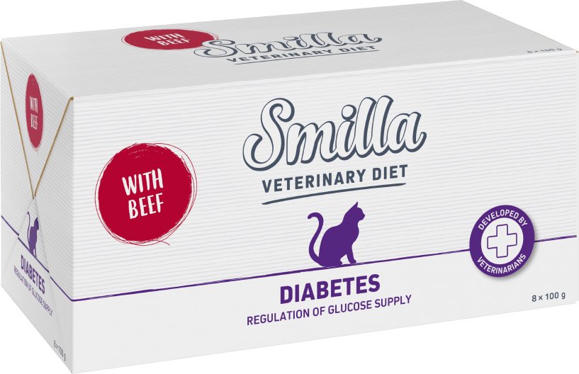 Smilla Veterinary Diet Diabetes - 8 x 100 g