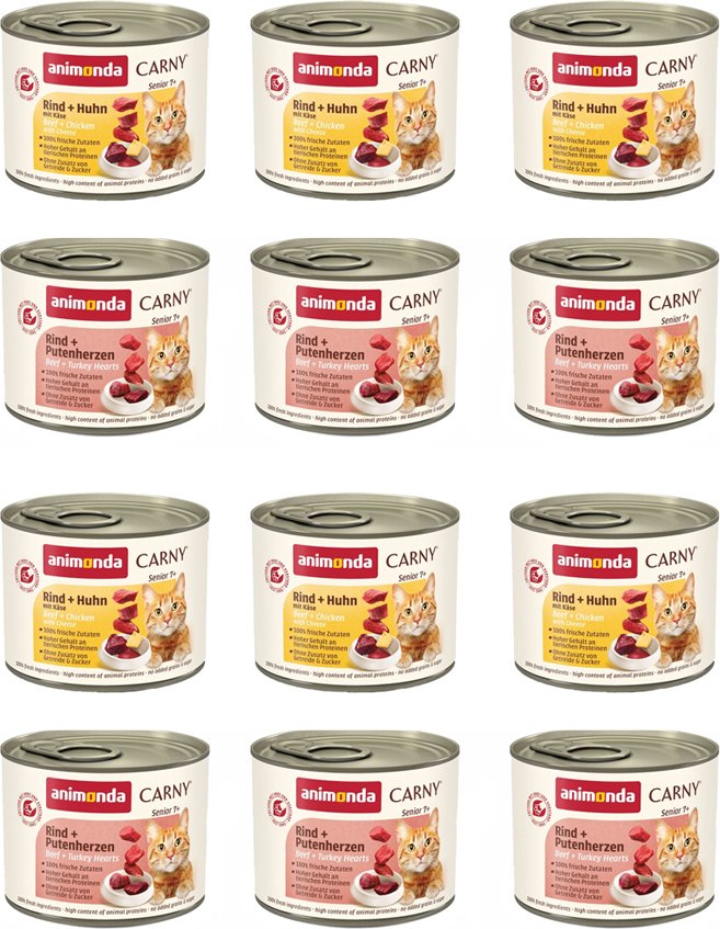 Sparpaket animonda Carny Senior 24 x 200 g - Mixpaket Senior (2 Sorten)