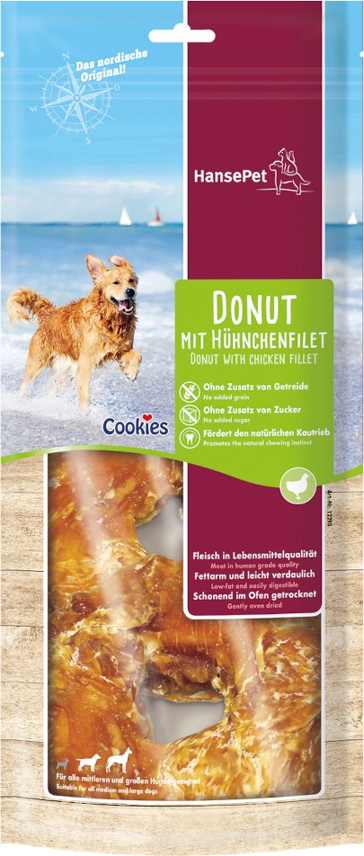 Hansepet Cookies Donut 2er Huhn - Sparpaket: 2 x 220 g
