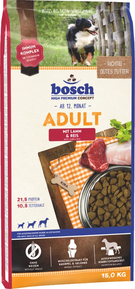 Bosch Hundefutter 2 x 15 kg Mixpaket - Geflügel & Hirse/ Lamm & Reis