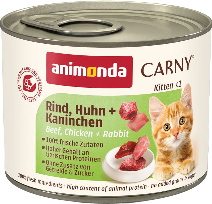 animonda Carny Kitten 12 x 200 g - Rind, Huhn & Kaninchen