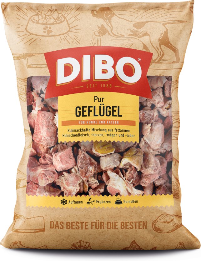 DIBO Frostfutter Geflügel - 3 x 2000 g