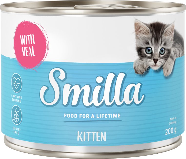 Sparpaket Smilla Kitten 24 x 200 g - Geflügel & Kalb