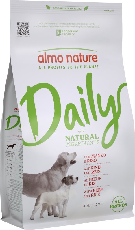 Almo Nature Daily all Breeds Rind & Reis - 1,2 kg