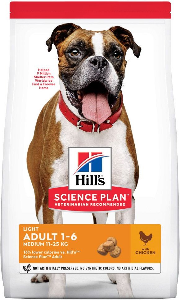 Hill's Science Plan Adult 1-6 Light Medium mit Huhn - 2,5 kg