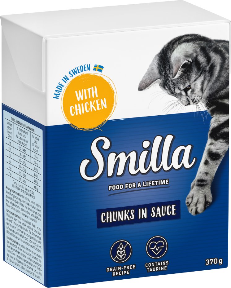 Smilla Tetra Häppchen 6 x 380 / 370 g - Huhn in Soße (6 x 370 g)