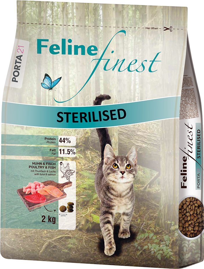 Porta 21 Feline Finest Sterilised Huhn & Fisch - Sparpaket: 2 x 2 kg