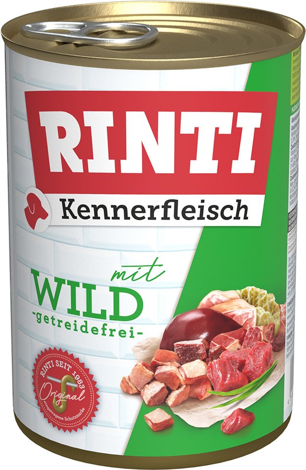 Sparpaket RINTI Kennerfleisch 24 x 400 g - Wild