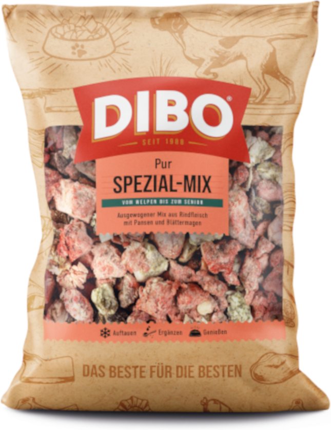 DIBO Frostfutter Spezial mit Rind - 3 x 2000 g