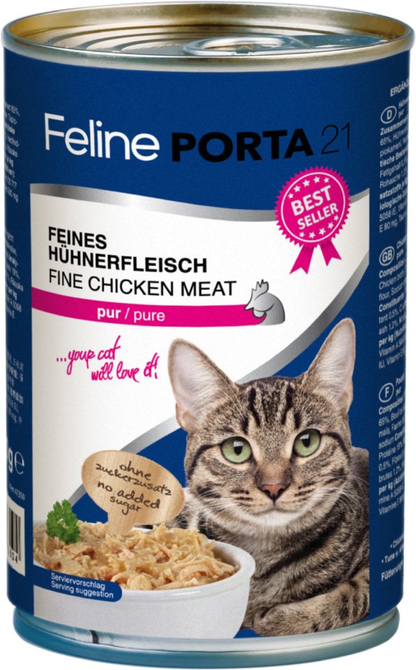 Sparpaket Feline Porta 12 x 400 g - Hühnerfleisch pur
