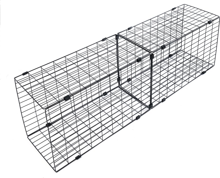 TIAKI Outdoor Katzengehege, schwarz - Zubehör: Passendes Tunnel-Element, L 140 x B 40 x H 30 cm