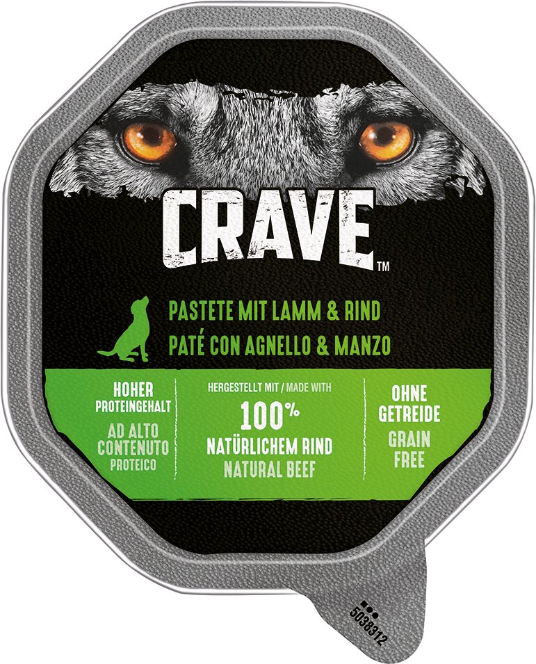 Crave Adult Pastete - Sparpaket: 7 x 150 g Lamm & Rind