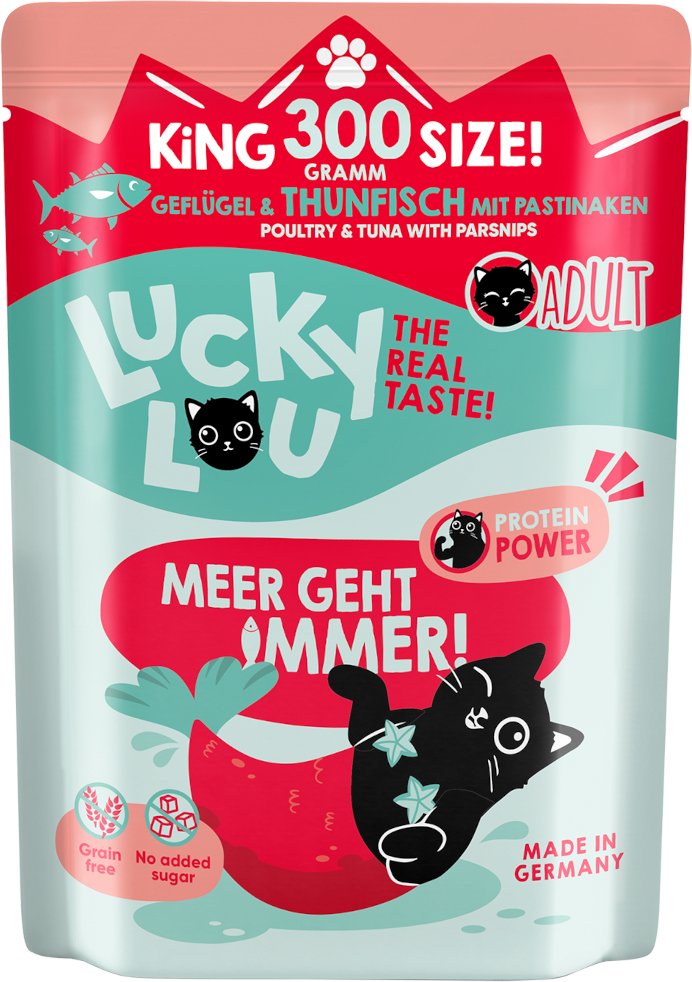 Lucky Lou Adult 6 x 300 g - Geflügel & Thunfisch