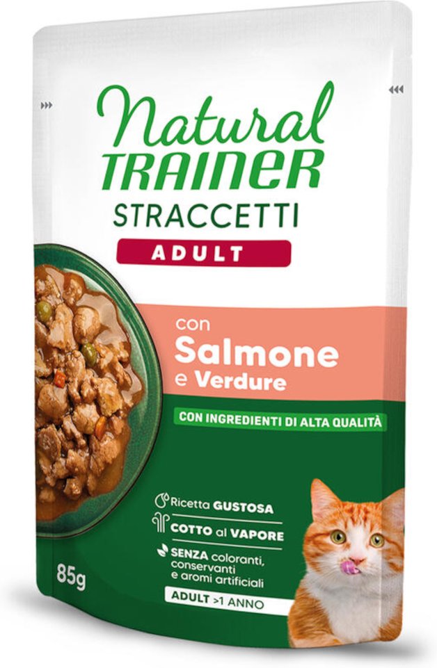 Natural Trainer Straccetti Adult Streifen in Soße 22 x 85 g - Lachs