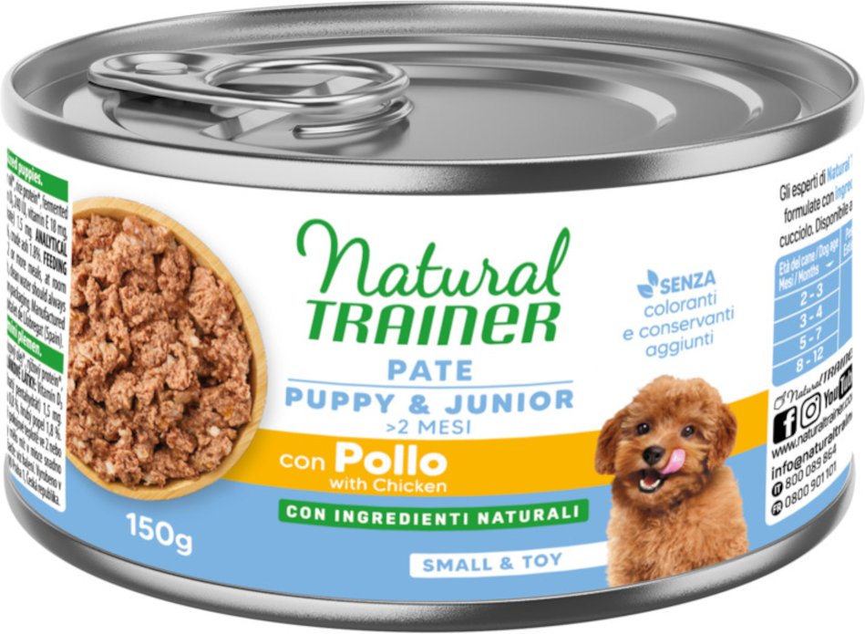 Natural Trainer Pate Small & Toy Puppy & Junior mit Huhn - 6 x 150 g (Huhn)
