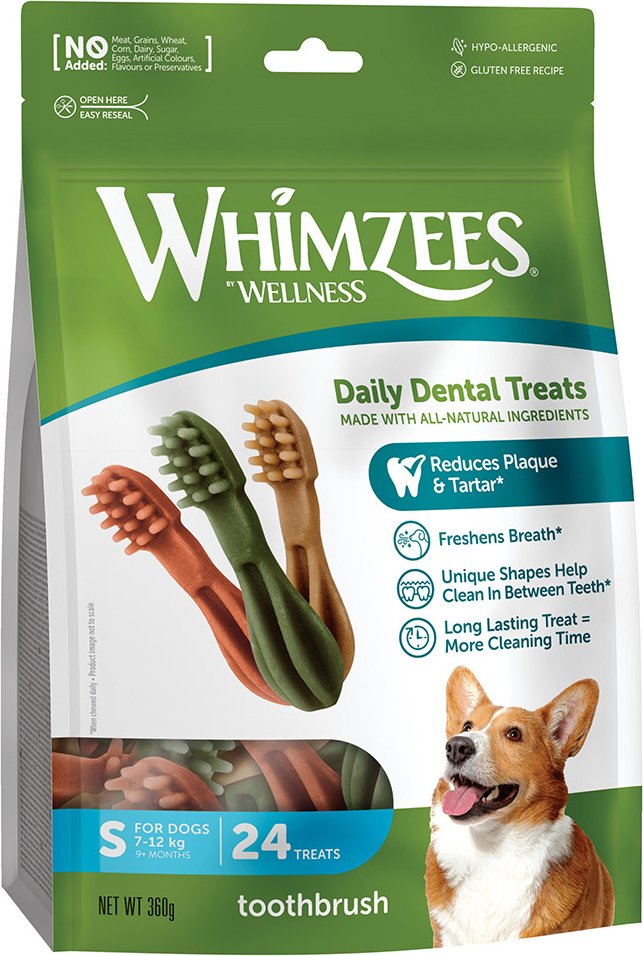 Whimzees by Wellness Toothbrush - Sparpaket: 2 x Größe S