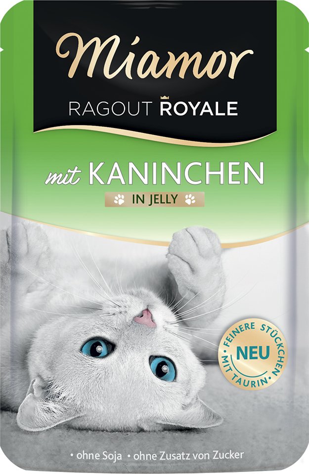 Sparpaket Miamor Ragout Royale in Jelly 22 x 100 g - Kaninchen