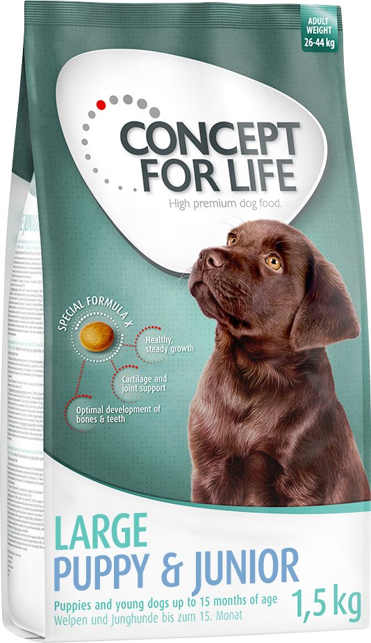 Concept for Life Large Puppy & Junior - Sparpaket: 4 x 1,5 kg