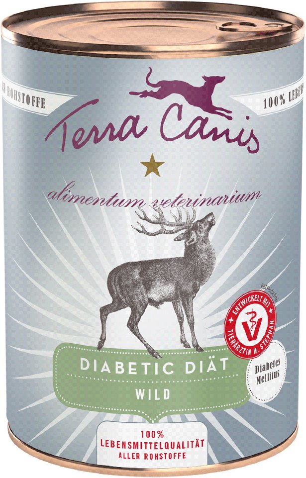 Terra Canis Alimentum Veterinarium Diabetic Diät 6 x 400 g - Wild