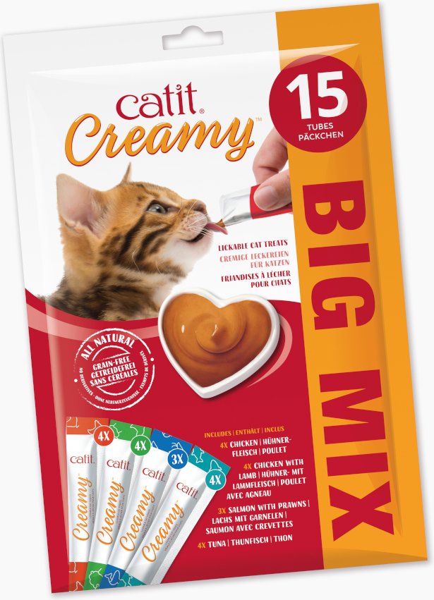 Catit Creamy 15 x 10 g - Mixpaket (4 Sorten)
