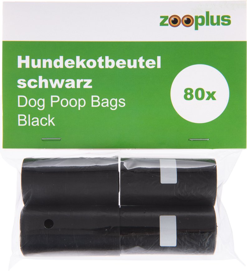 Hundekotbeutel schwarz - 8 Rollen à 20 Beutel (160 Beutel)