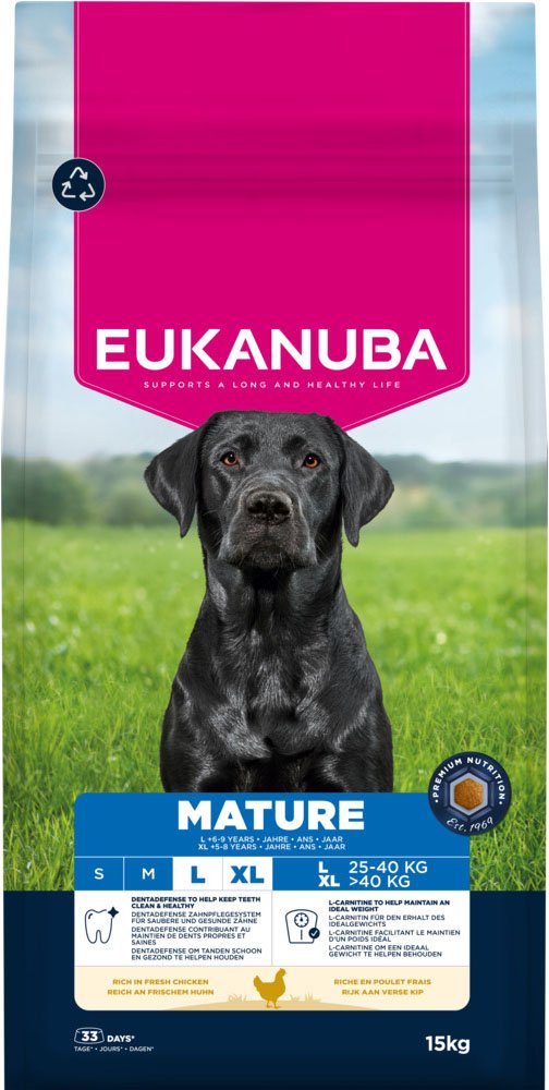 Eukanuba Premium Nutrition Mature Large & Giant Breed Huhn - Sparpaket: 2 x 15 kg