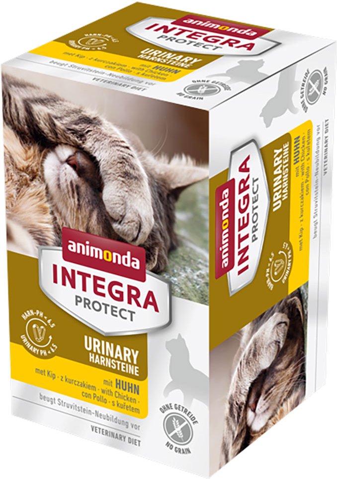 animonda Integra Protect Adult Urinary Struvitstein Schale 6 x 100 g - mit Huhn