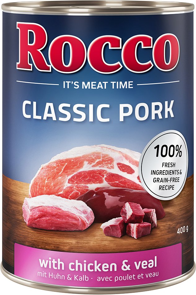 Rocco Classic Pork 6 x 400g Huhn & Kalb