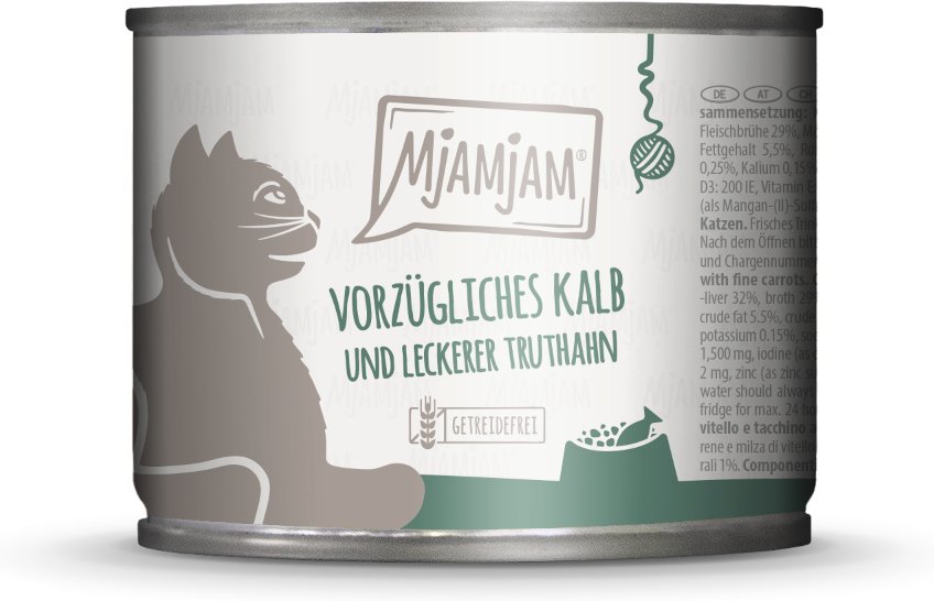 MjAMjAM 6 x 200 g - vorzügliches Kalb & leckerer Truthahn