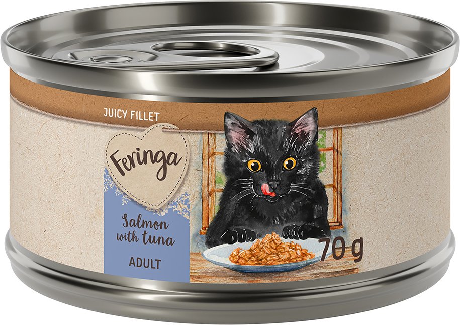 Feringa Juicy Fillet 12 x 70 g - Lachs mit Thunfisch