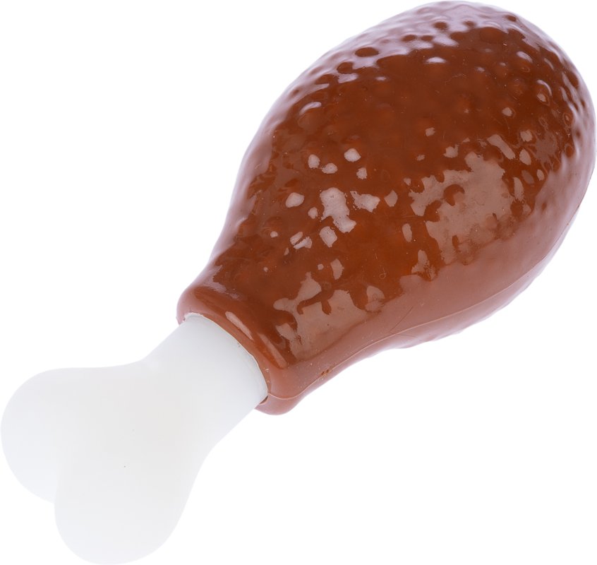 TIAKI Hundespielzeug Hühnerschenkel - L 15 x B 6,5 x H 5,5 cm