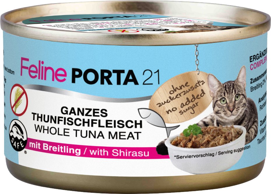 Thumbnail - Sparpaket Feline Porta 24 x 90 g - Thunfisch mit Breitling (getreidefrei)