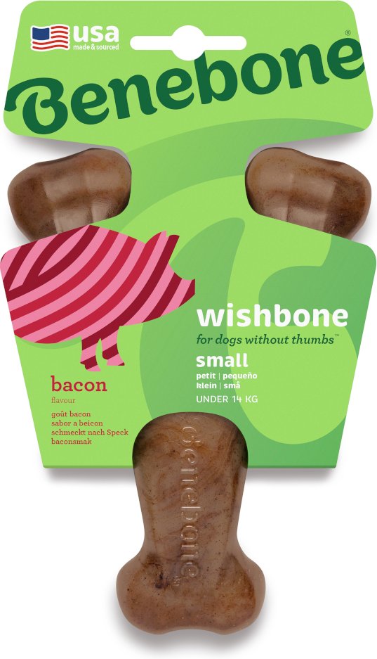 Benebone Wishbone Bacon - Small: ca. L 17,5 x B 10 x H 4 cm
