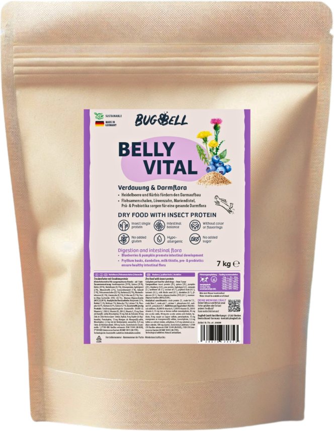 BugBell Belly Vital Verdauung & Darmflora - Sparpaket: 4 x 7 kg