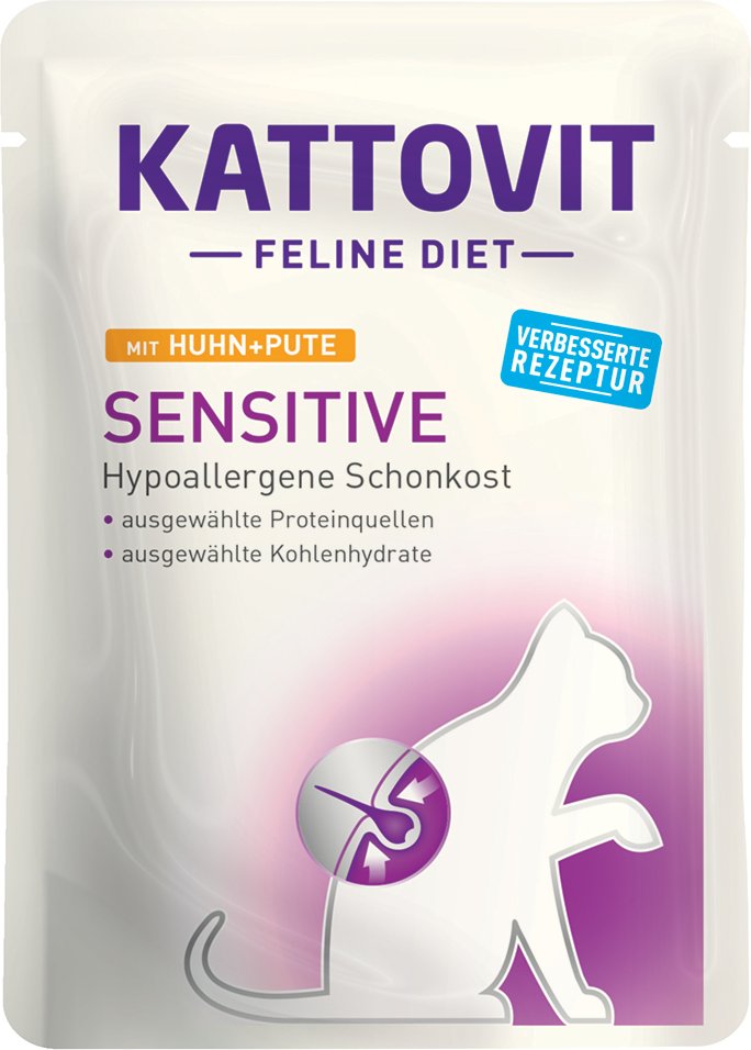 Kattovit Sensitive Pouches 24 x 85 g - Huhn & Pute