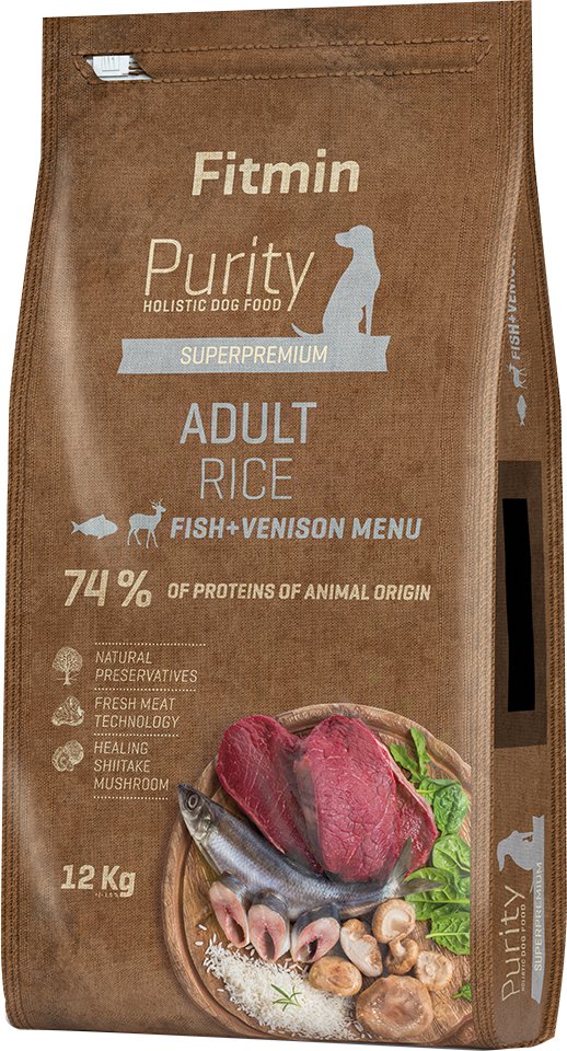 Fitmin dog Purity Adult Rice Fisch & Hirsch - 12 kg