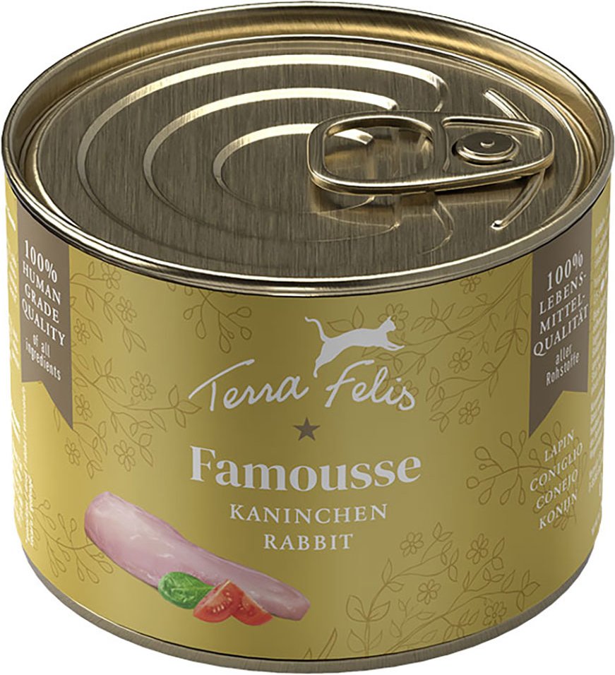Sparpaket Terra Felis Famousse 24 x 200 g - Kaninchen