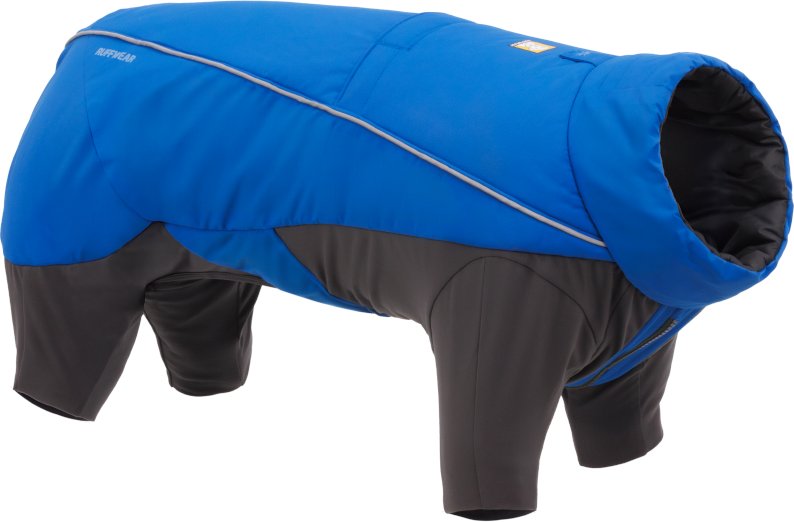 Ruffwear Vert Coverall Hundemantel, Blue Pool - Größe S: 43 - 58 cm Rückenlänge