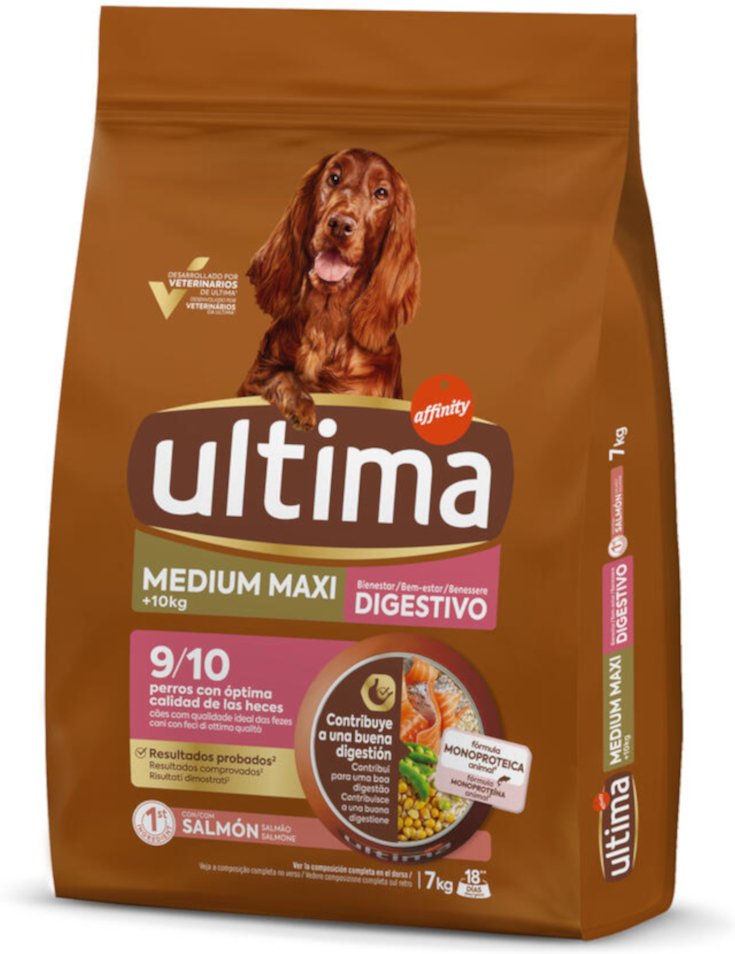 Ultima Medium / Maxi Digestive Well-Being Lachs - Sparpaket: 2 x 7 kg
