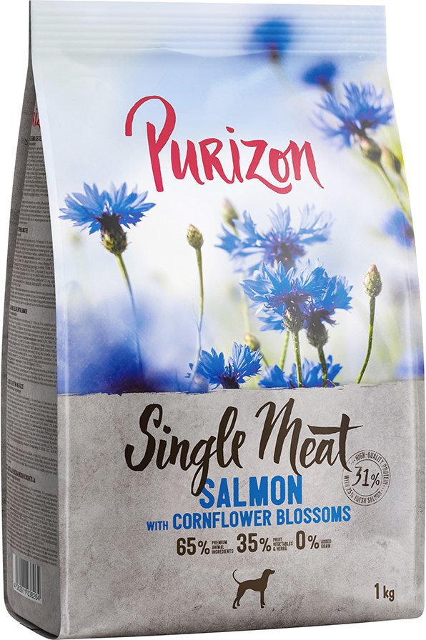 Purizon Single Meat Adult Lachs mit Spinat und Kornblumenblüten - 1 kg