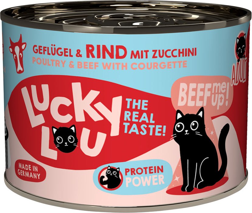Lucky Lou Adult 6 x 200 g - Geflügel & Rind