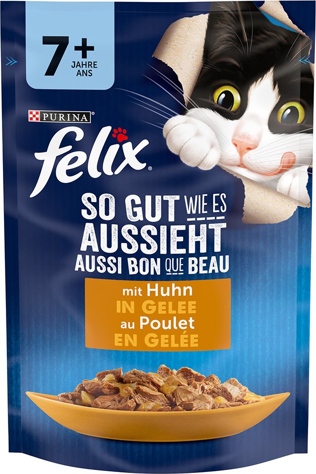 Felix "So gut wie es aussieht" Senior Pouches 26 x 85 g - Huhn