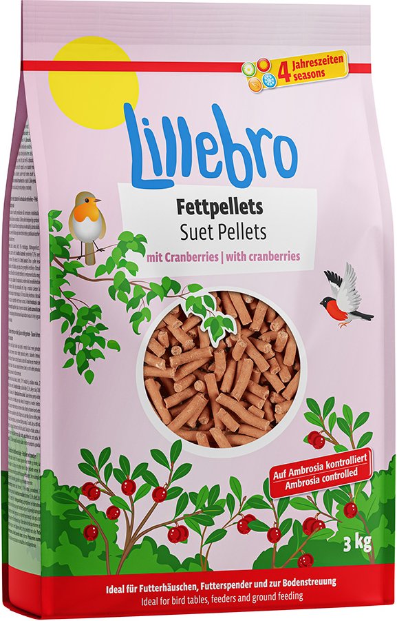 Lillebro Fettpellets mit Cranberries - 3 kg