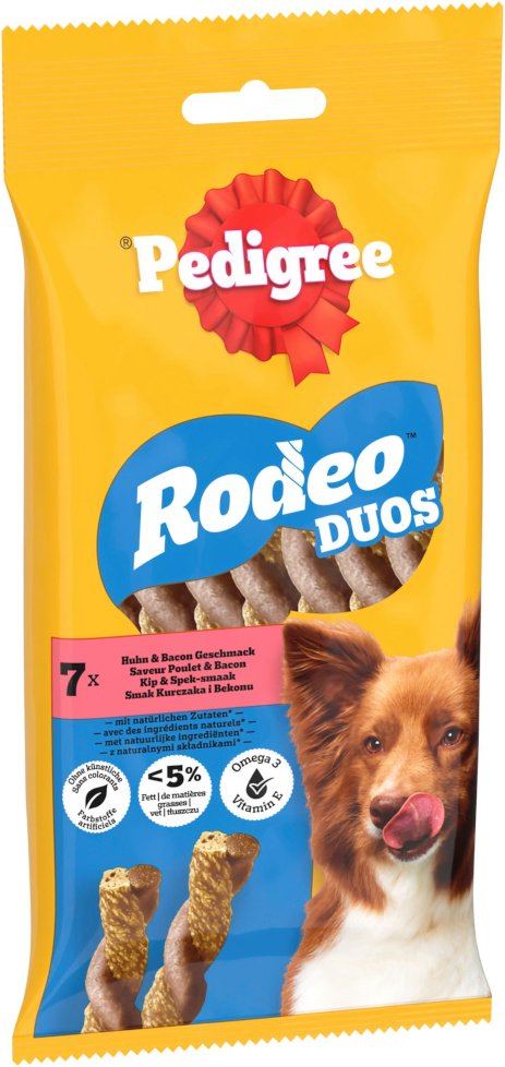 Pedigree Rodeo Duos - Huhn und Bacon (10 x 7 Stück)